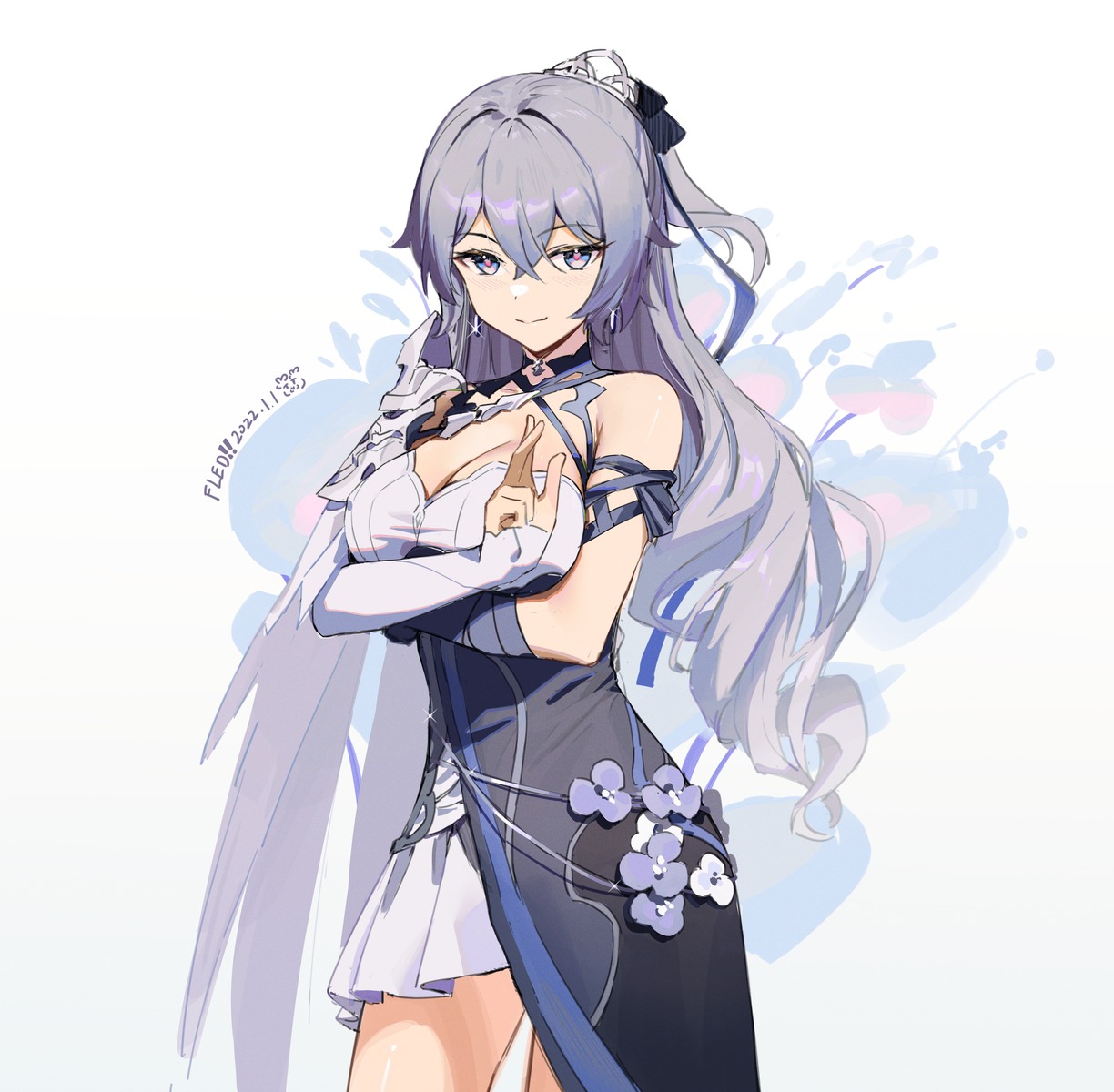 armor benghuai_xueyuan breast_hold bronya_zaychik cleavage honkai_impact