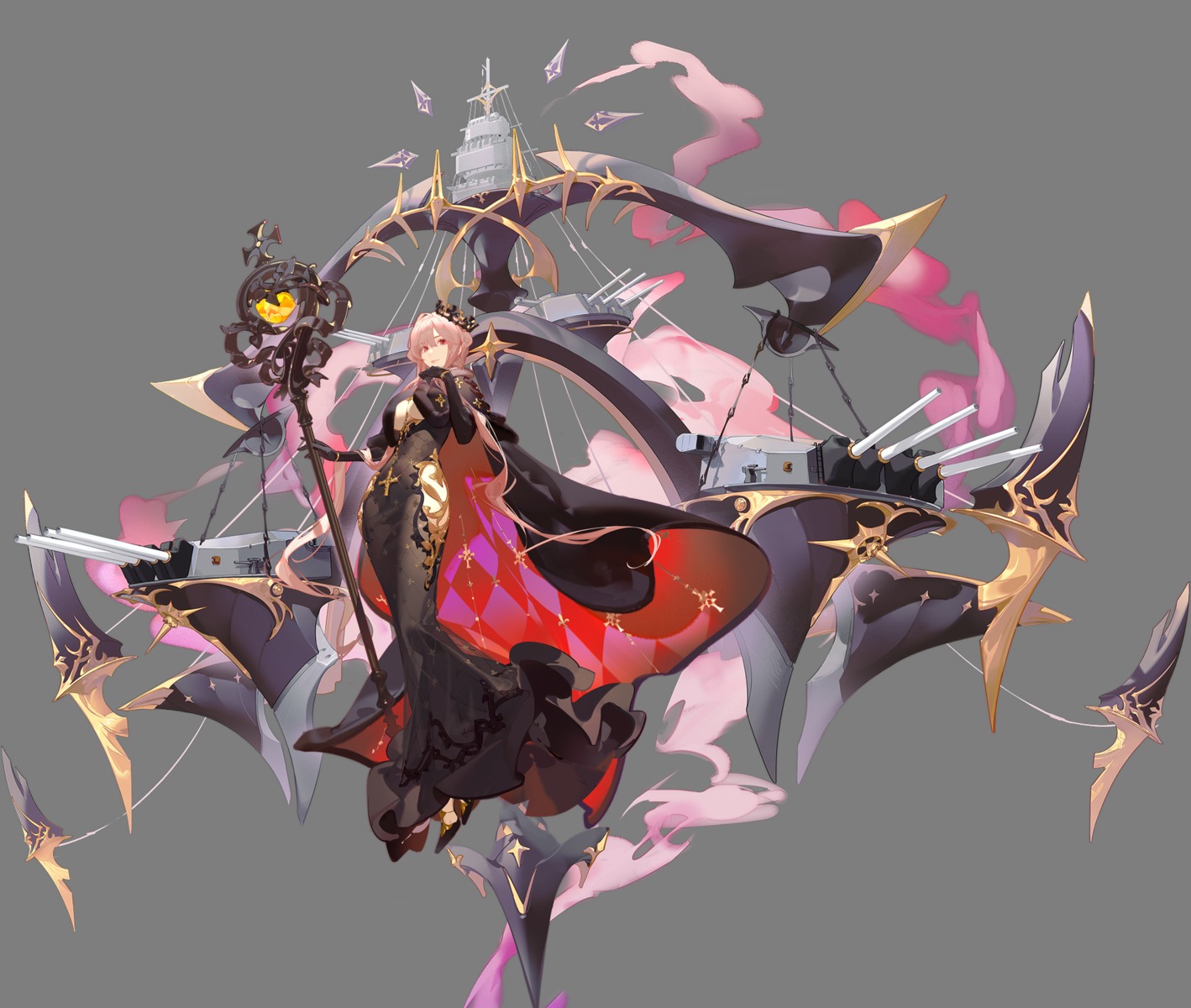 azur_lane clemenceau_(azur_lane) dress gun tagme transparent_png