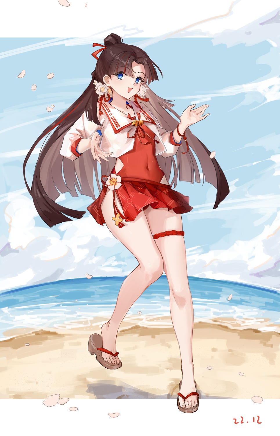 ejieaa garter onmyouji skirt_lift swimsuits