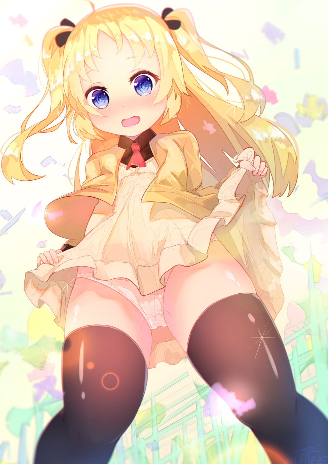 charlotte_d'izoard dress loli menghuan_tian pantsu ryuuou_no_oshigoto! skirt_lift thighhighs