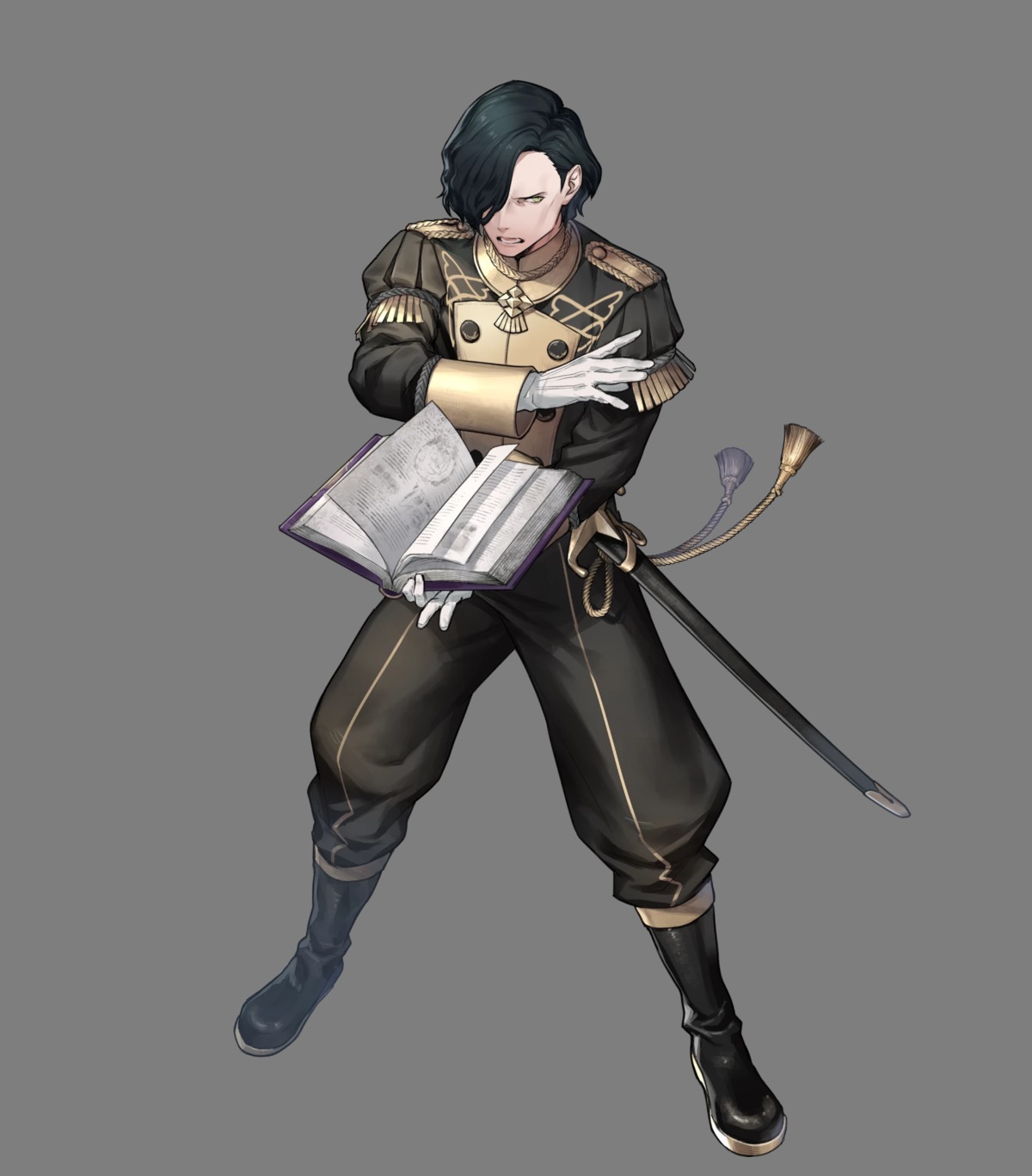 fire_emblem fire_emblem_heroes fire_emblem_three_houses hubert_(fire_emblem) nintendo penekor sword transparent_png uniform