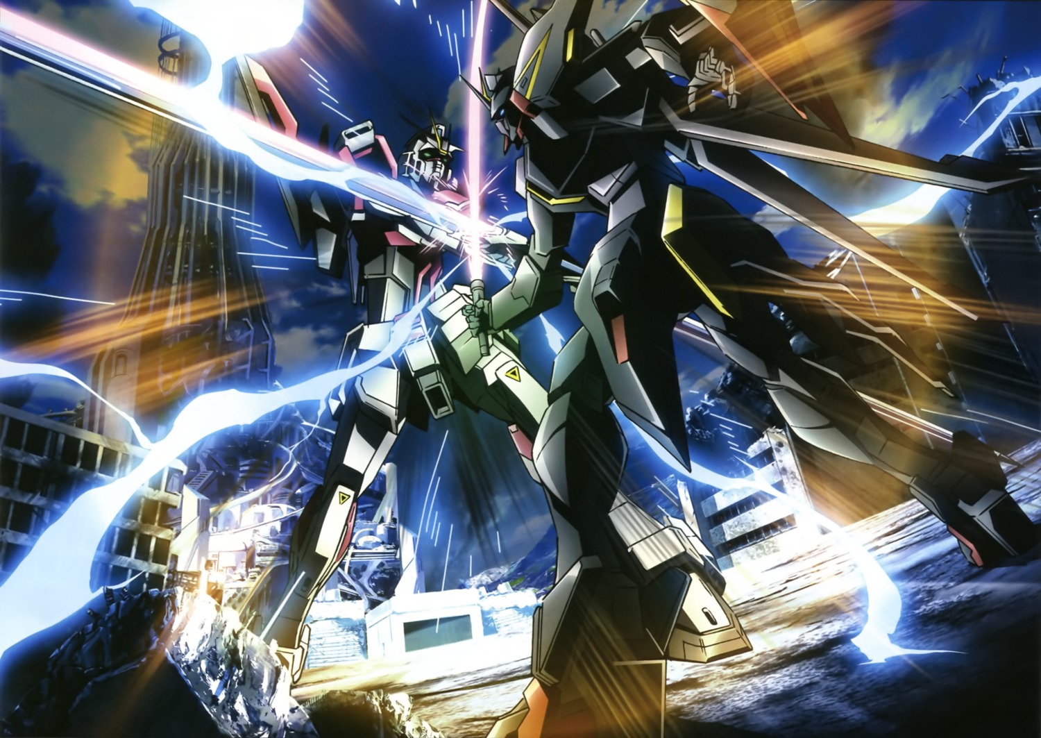 Gundam Gundam Seed Gundam Seed Destiny Gaia Gundam Sword Impulse Gundam Mecha Sword Yande Re