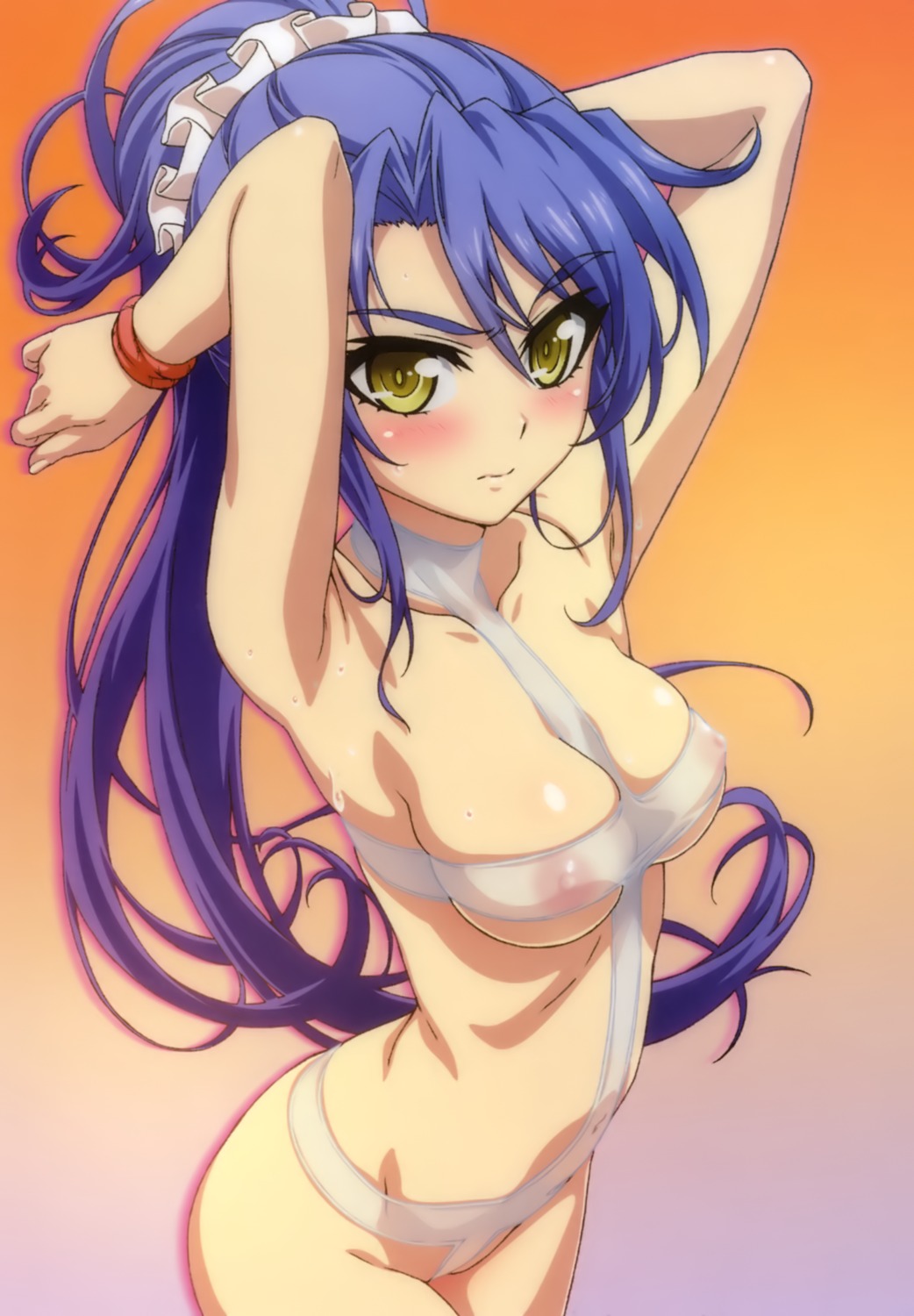 naked_ribbon nipples nonaka_kurumi see_through shinmai_maou_no_testament