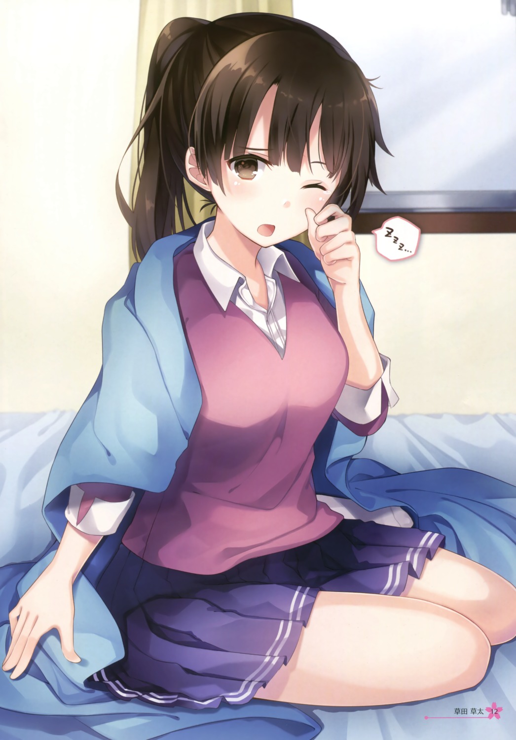 katou_megumi kusada_souta saenai_heroine_no_sodatekata saenai_heroine_no_sodatekata_flat seifuku