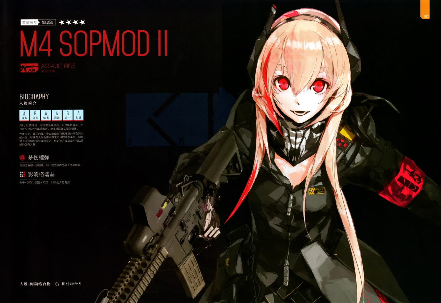 girls_frontline gun lowlight_kirilenko m4_sopmod_ii_(girls_frontline)