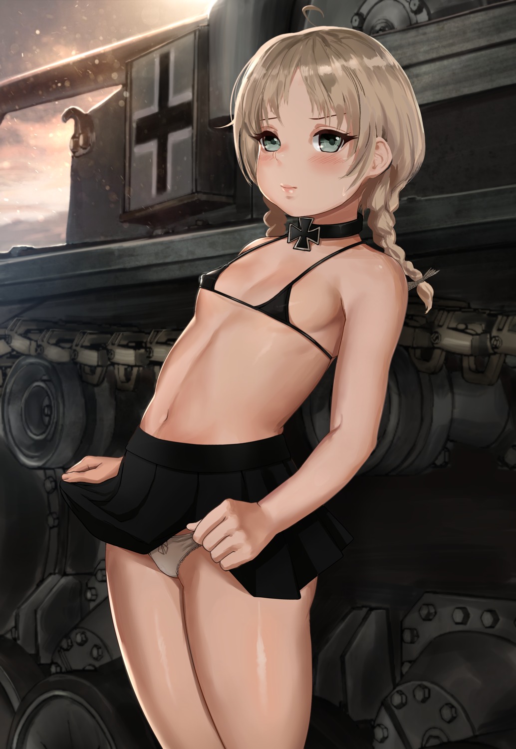 bikini_top loli otto pantsu skirt_lift swimsuits