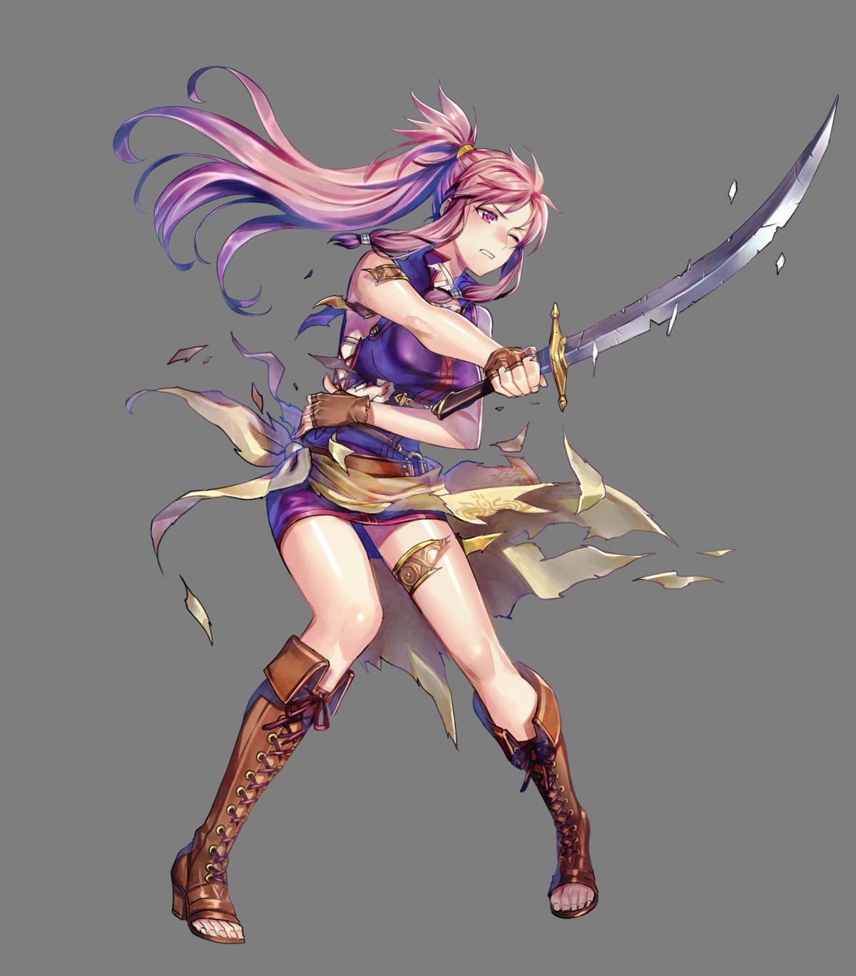 duplicate fire_emblem fire_emblem:_seima_no_kouseki fire_emblem_heroes fujikawa_akira garter heels marisa nintendo sword torn_clothes transparent_png