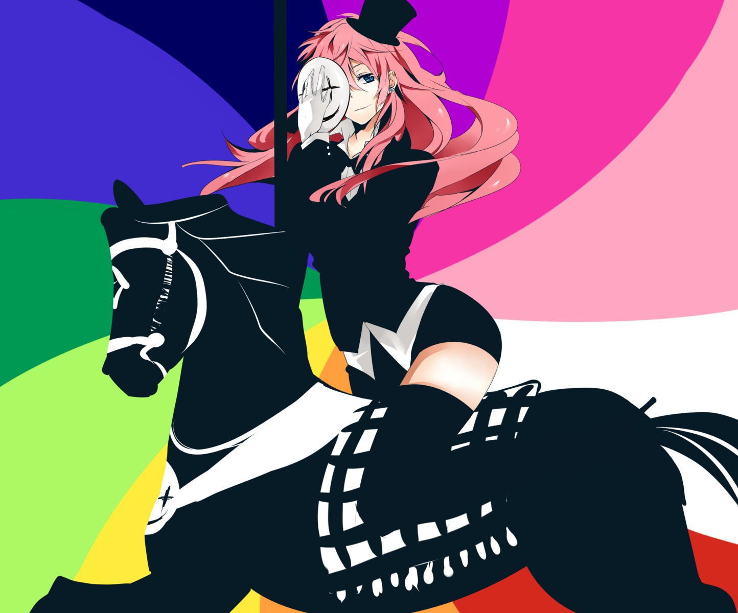 hatsuko megurine_luka thighhighs vocaloid