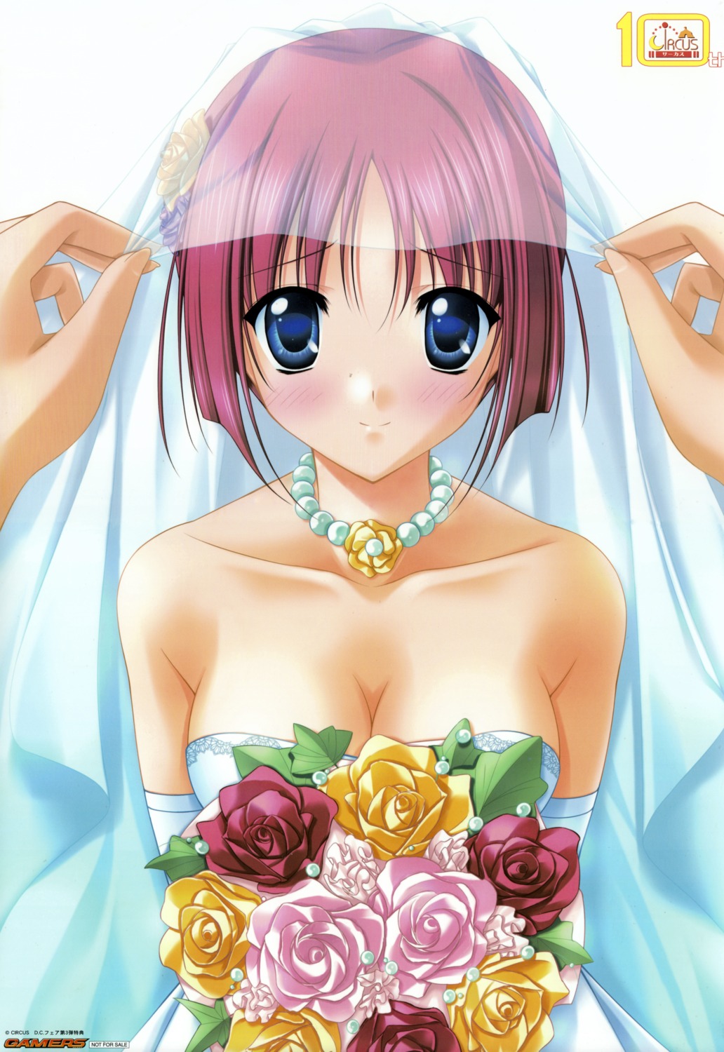 cleavage da_capo da_capo_(series) dress konata kotori_love_ex_p scanning_dust shirakawa_kotori wedding_dress