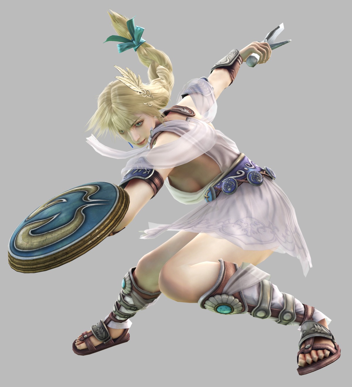 dress no_bra sophitia_alexandra soul_calibur soul_calibur_iv sword weapon