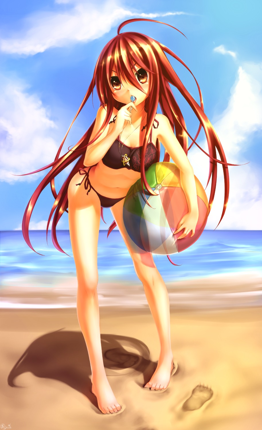 bikini cleavage feet gundam00uc shakugan_no_shana shana swimsuits