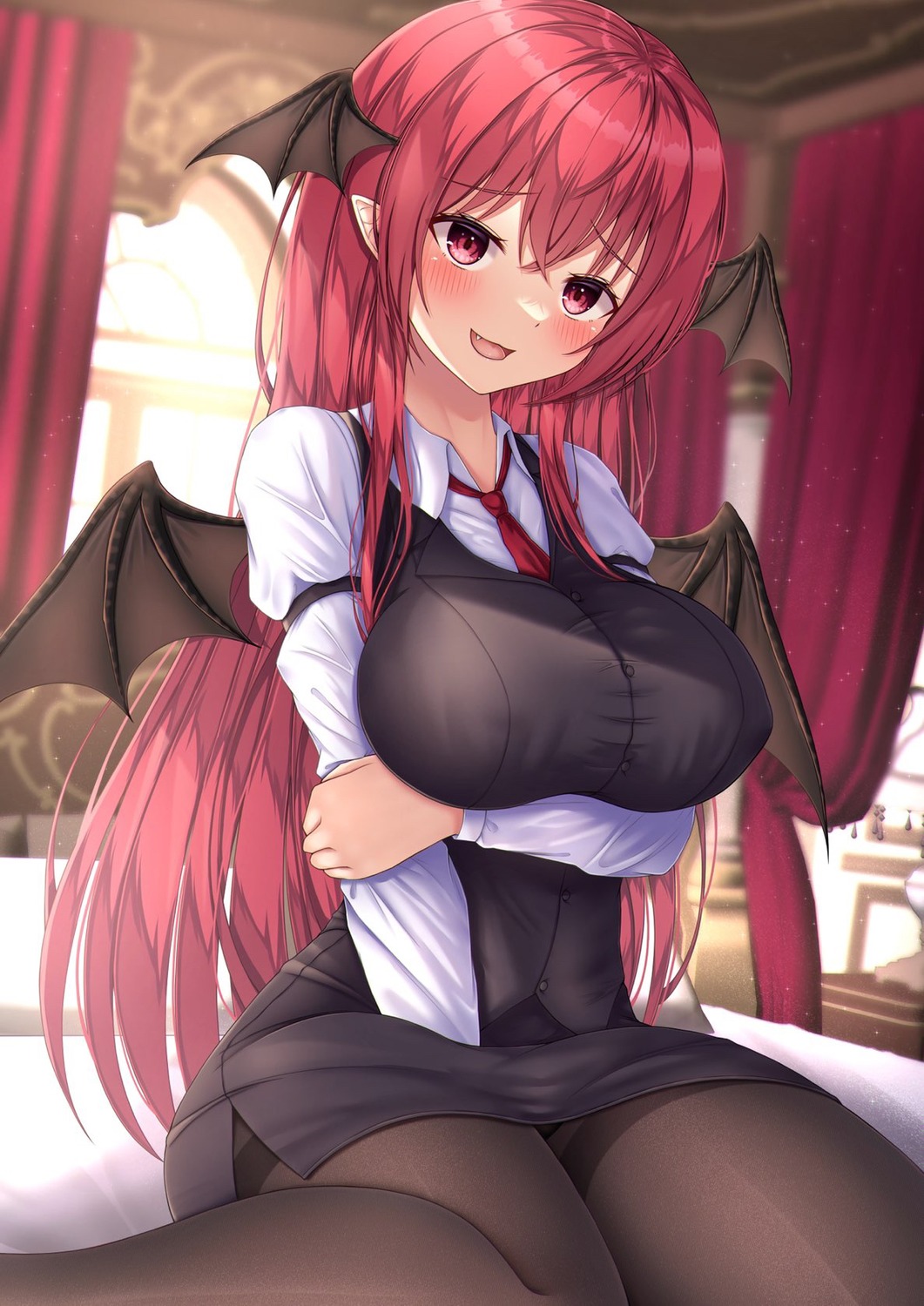 koakuma pantyhose reijing_etrn touhou wings