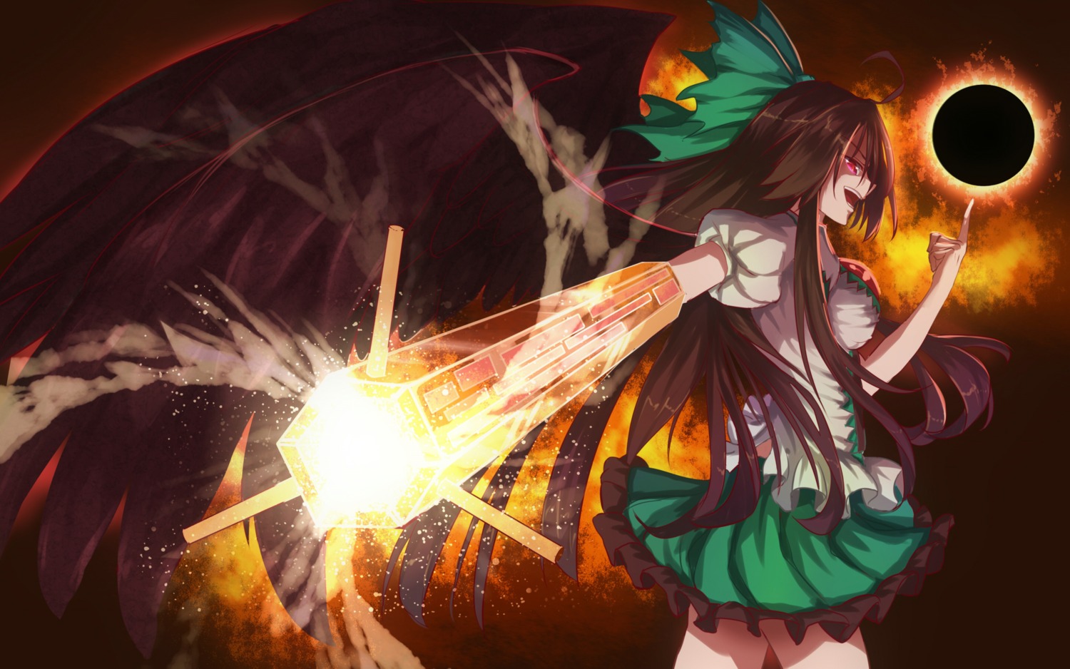 bakanoe reiuji_utsuho touhou weapon