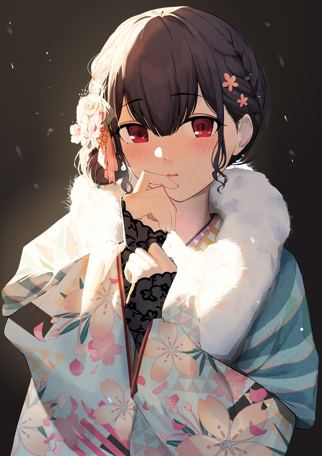 gin00 kimono morino_rinze the_idolm@ster the_idolm@ster_shiny_colors