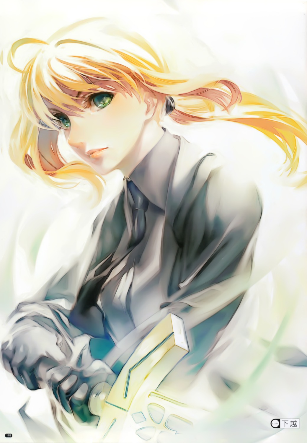 business_suit fate/stay_night saber simosi sword type-moon