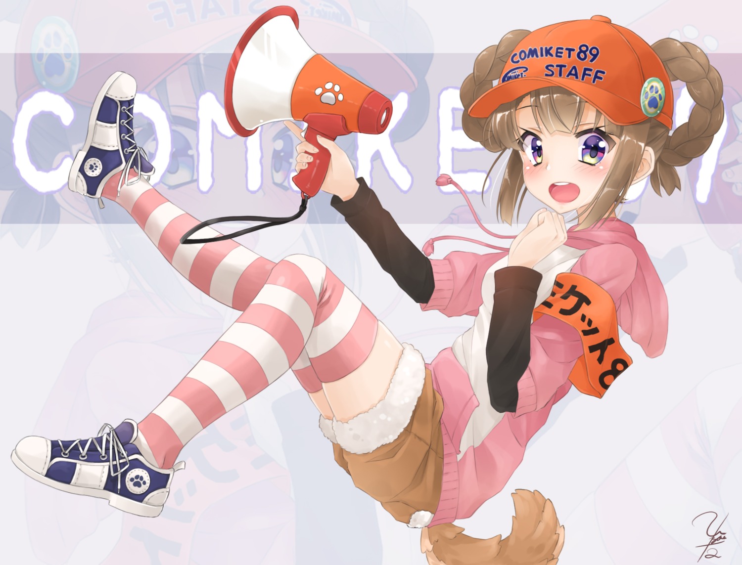 hyouta_(yoneya) sweater tail thighhighs