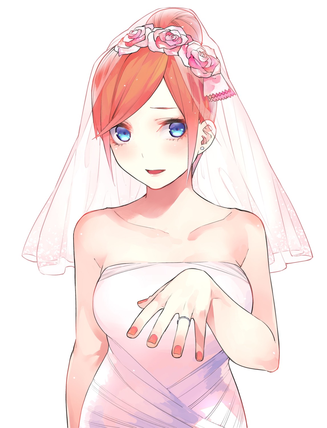 5-toubun_no_hanayome dress haruba_negi nakano_yotsuba wedding_dress