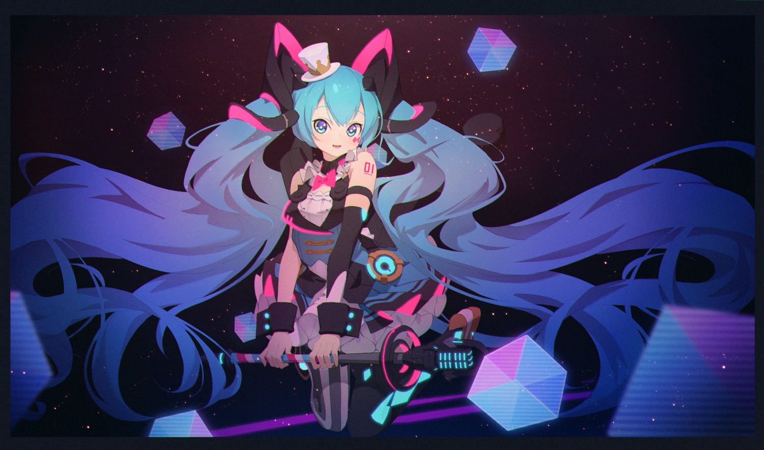 hatsune_miku magical_mirai sunligh_mao tattoo vocaloid