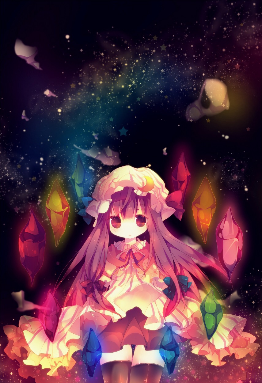 ana patchouli_knowledge thighhighs touhou