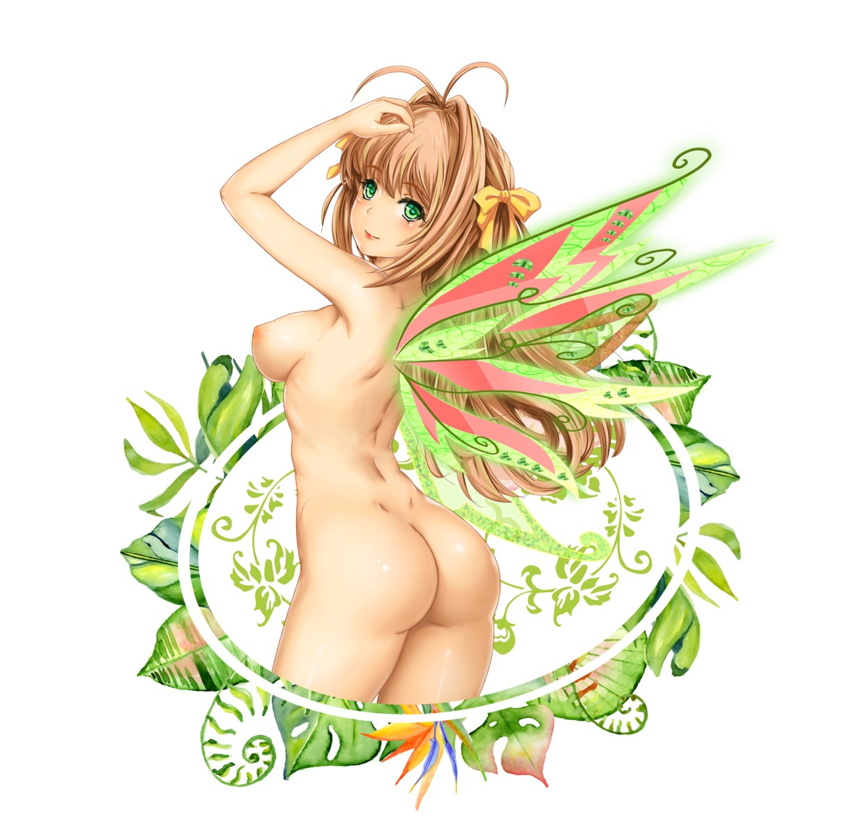 ass fairy kimi_ga_nozomu_eien naked nipples only_haruka suzumiya_haruka wings