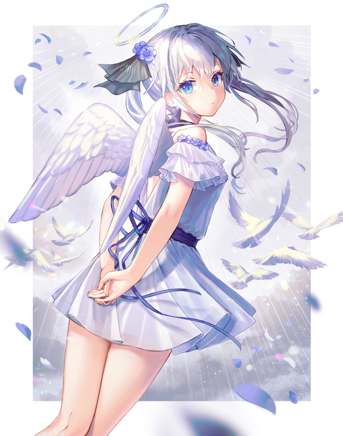 angel dress maica_sunahara see_through wings