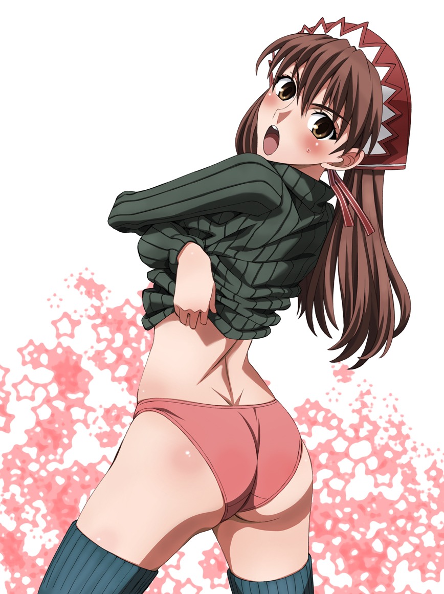 alicia_melchiott ass mokke_(artist) pantsu thighhighs undressing valkyria_chronicles