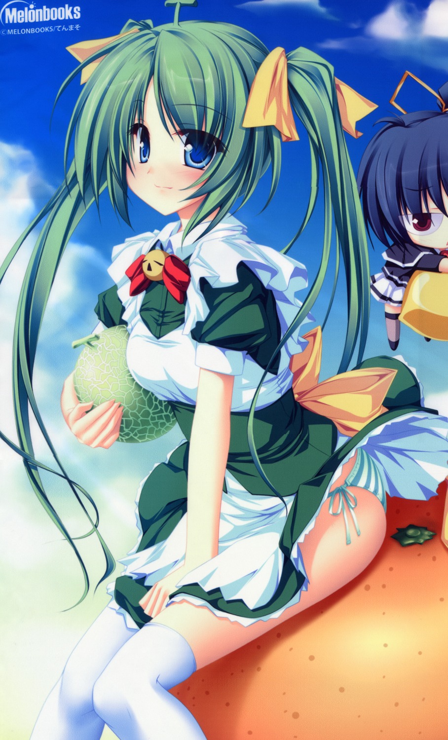 black_lemon-chan melon-chan melonbooks pantsu shimapan string_panties tenmaso thighhighs