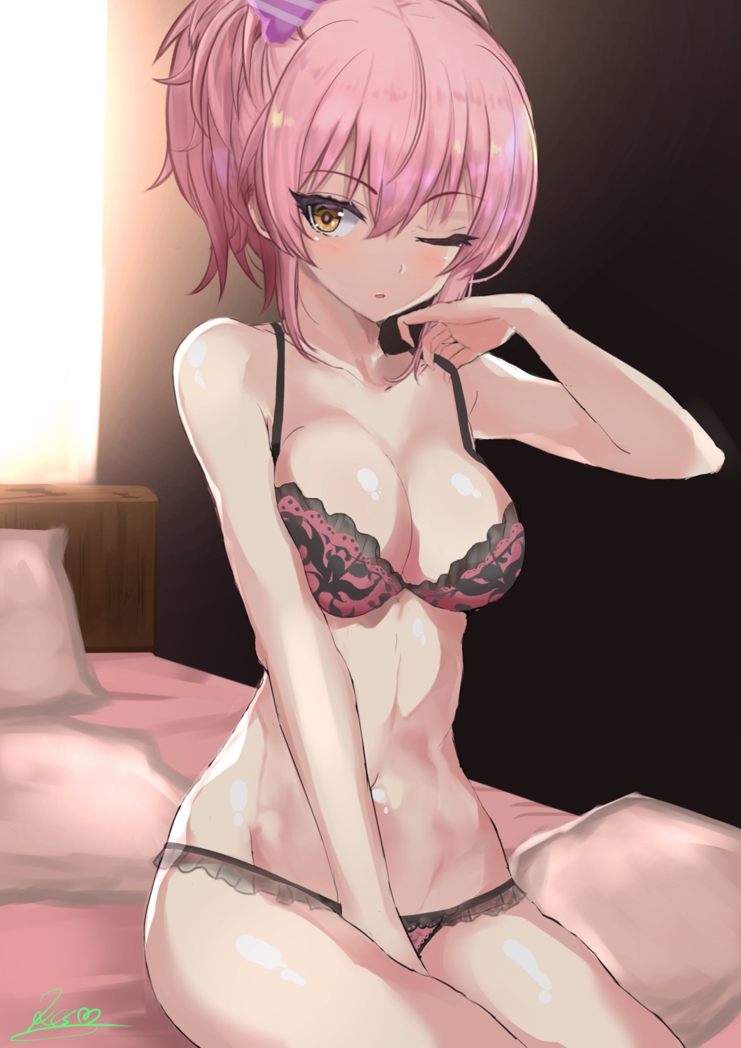 bra cleavage jougasaki_mika kesoshirou pantsu the_idolm@ster the_idolm@ster_cinderella_girls