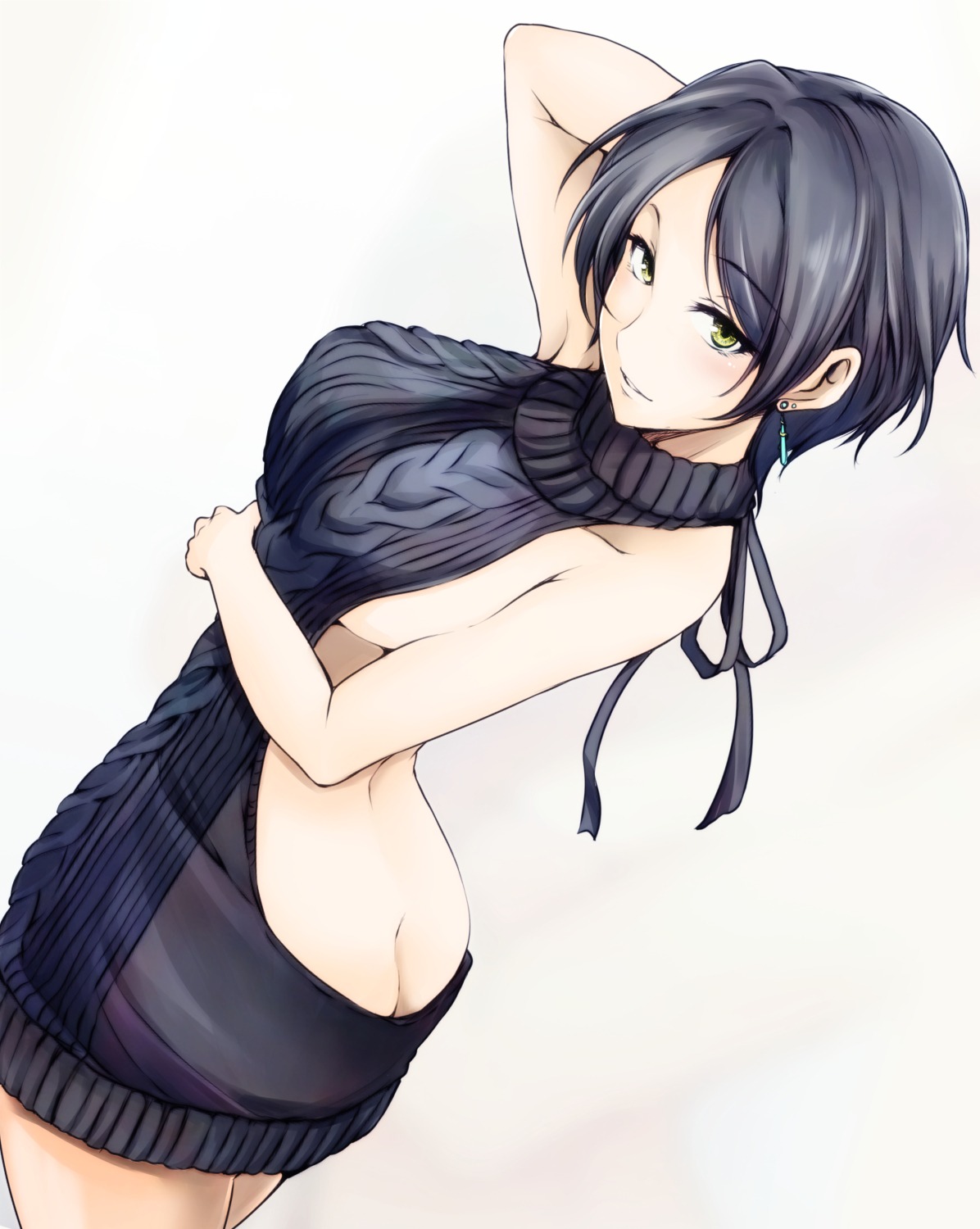 ass hagane_soushi hayami_kanade no_bra nopan sweater the_idolm@ster the_idolm@ster_cinderella_girls