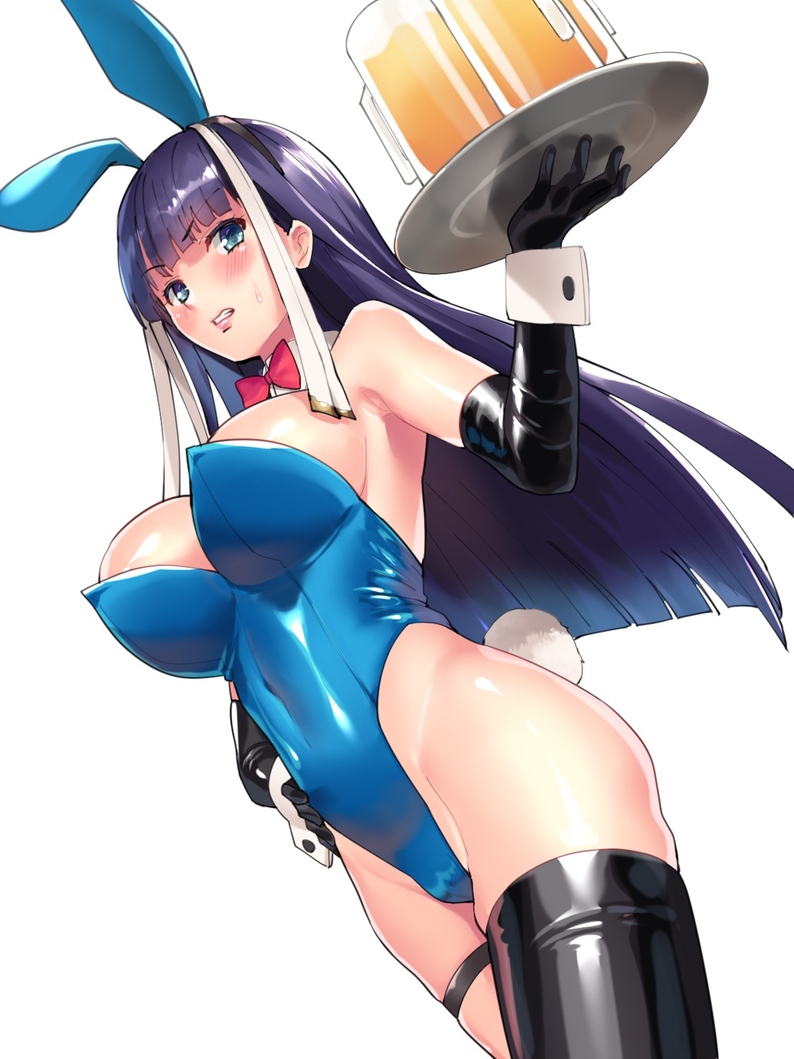 animal_ears bunny_ears bunny_girl cameltoe fate/grand_order garter no_bra ohlia saint_martha tail thighhighs