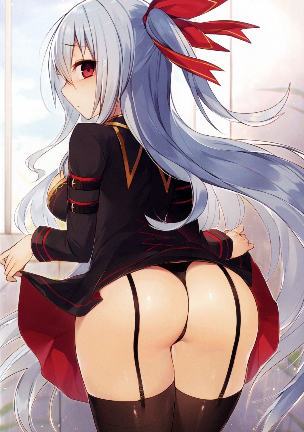 ass muryo pantsu screening seifuku skirt_lift stockings thighhighs thong