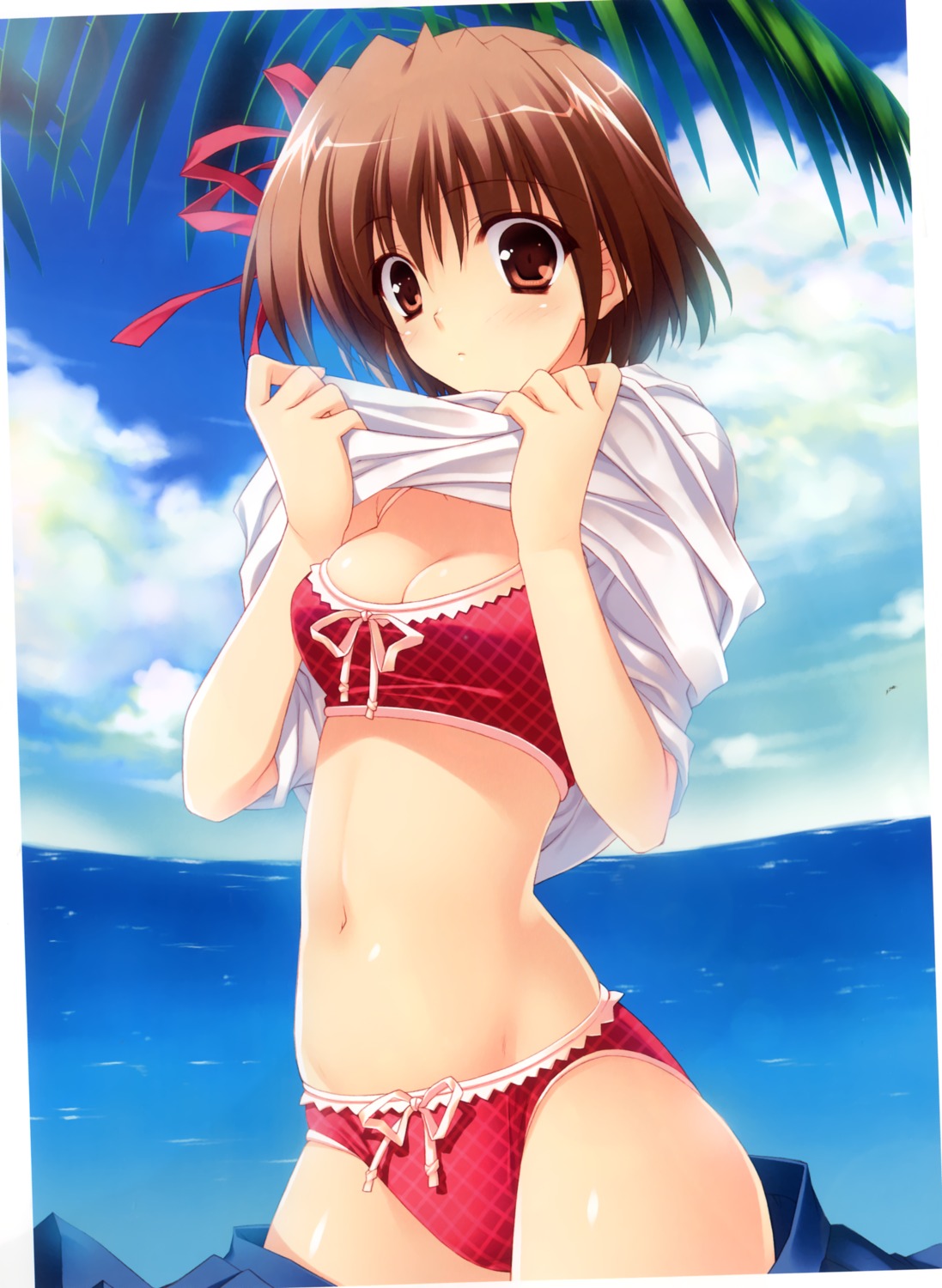 bikini cleavage daiba_minato marriage_royale navel suzuhira_hiro swimsuits undressing