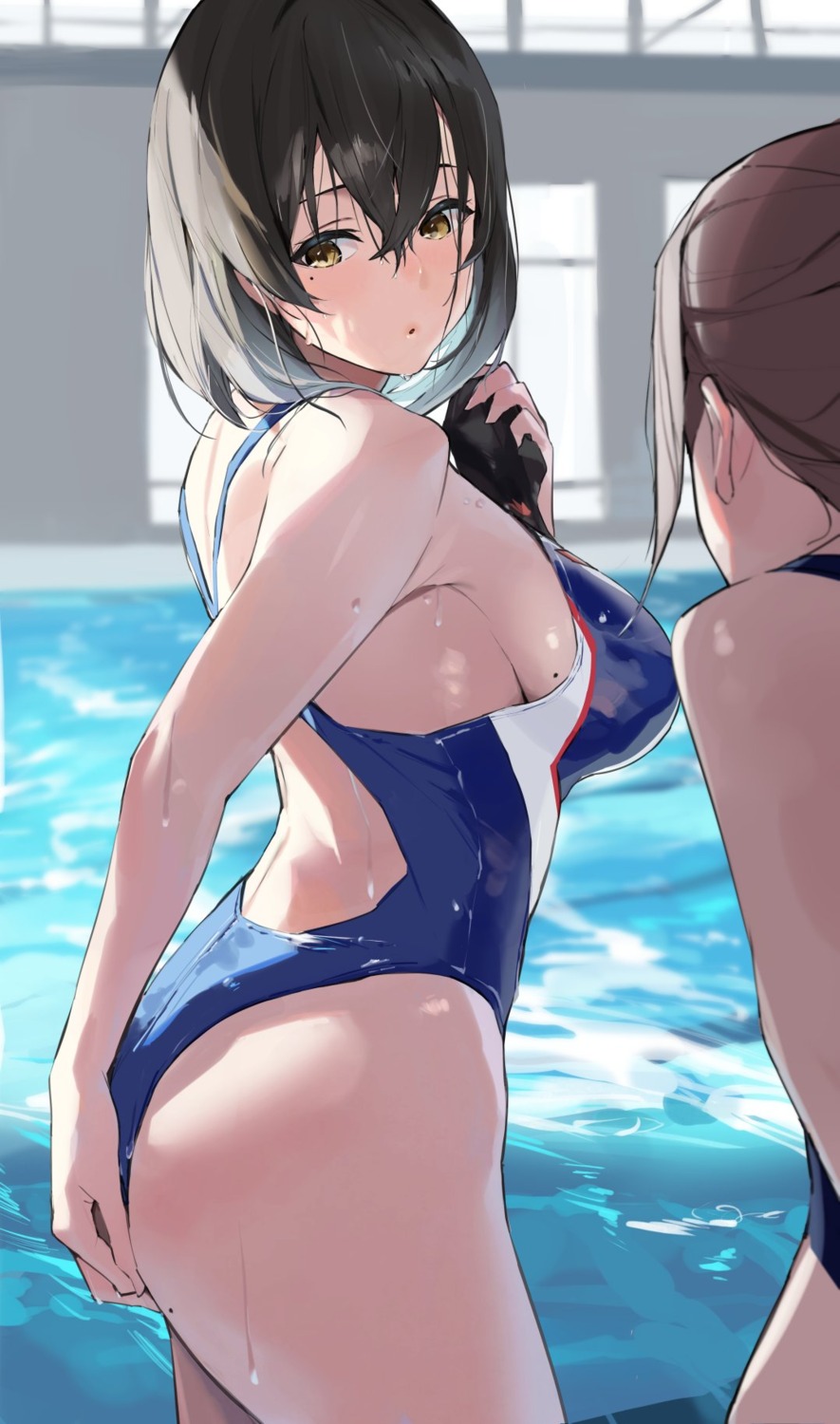 ass musunde_hiraite_(mh5jta) swimsuits wet