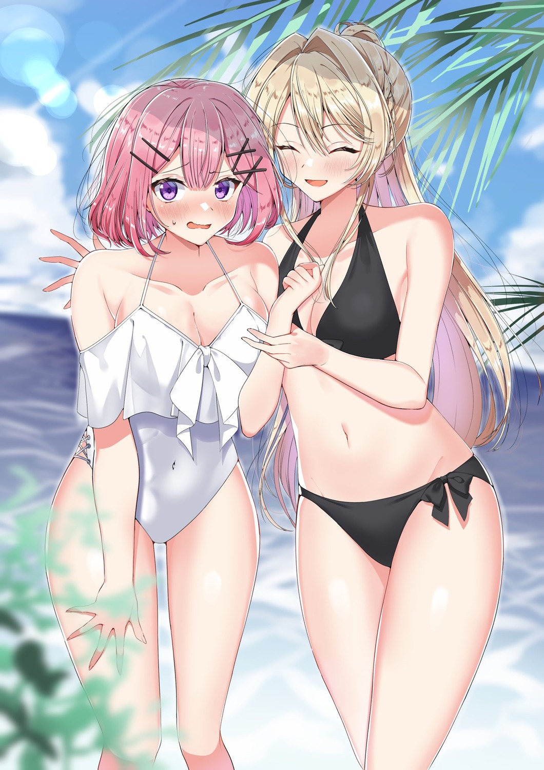 bikini cleavage ozawa_sayori swimsuits yuri