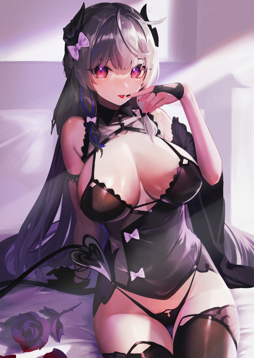 bra celeryma horns lingerie pantsu thighhighs