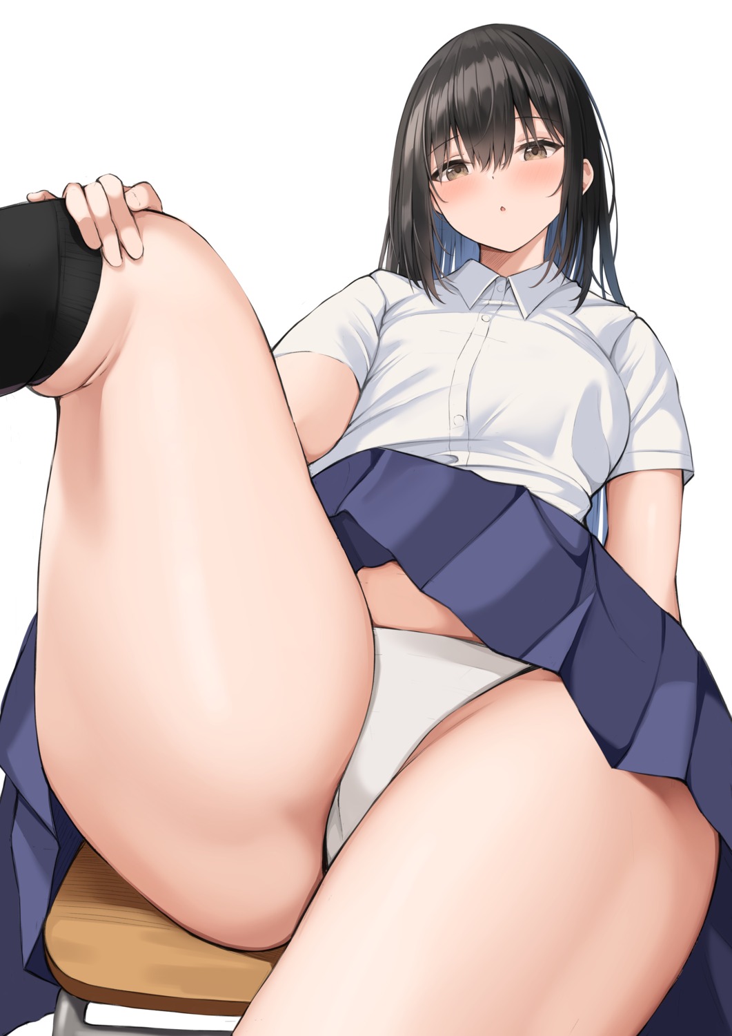 neneneji pantsu seifuku skirt_lift