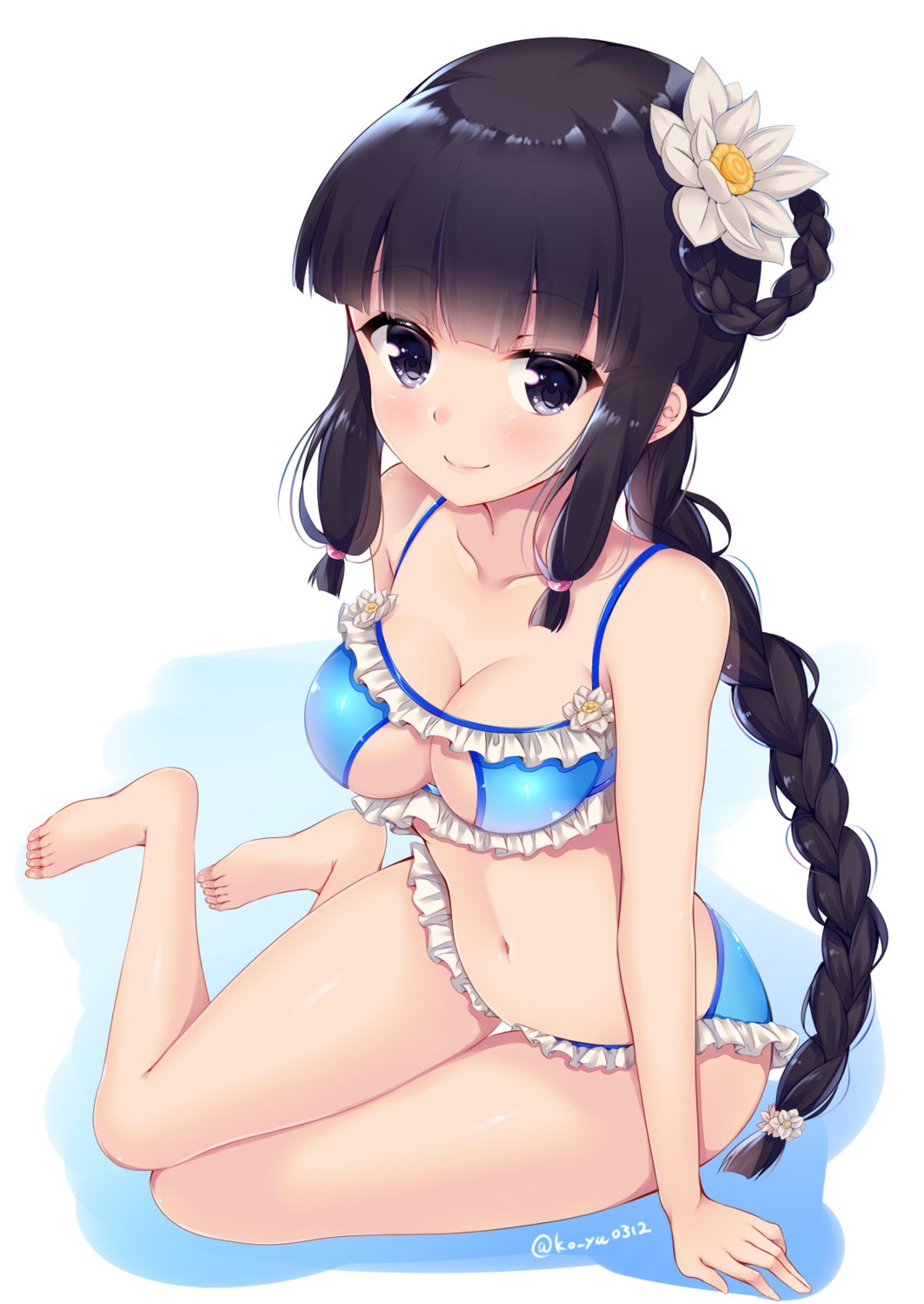 bikini kantai_collection kitakami_(kancolle) ko_yu swimsuits