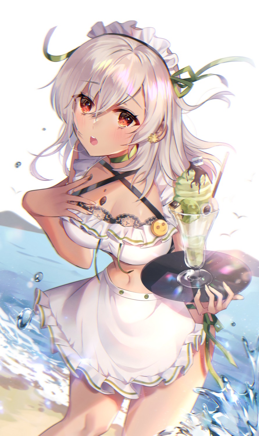 cleavage cream girl_cafe_gun girl_cafe_gun_ii lida_romero maid poho