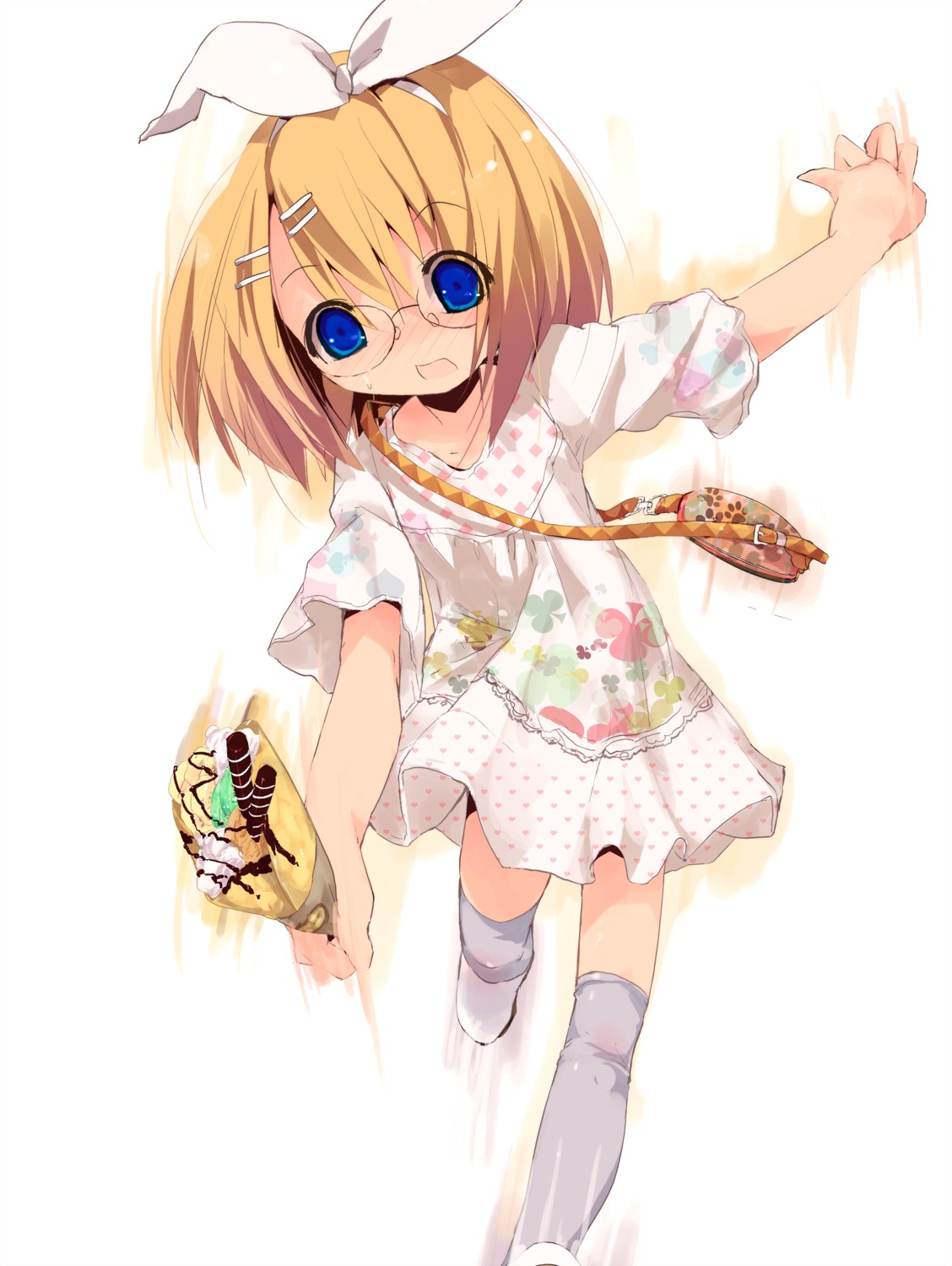 cloba_u dress kagamine_rin megane vocaloid