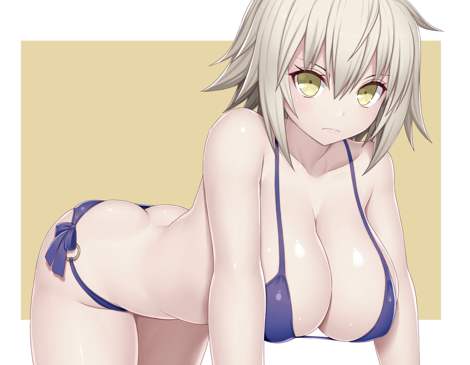 asamura_hiori bikini cleavage fate/grand_order jeanne_d'arc jeanne_d'arc_(alter)_(fate) swimsuits