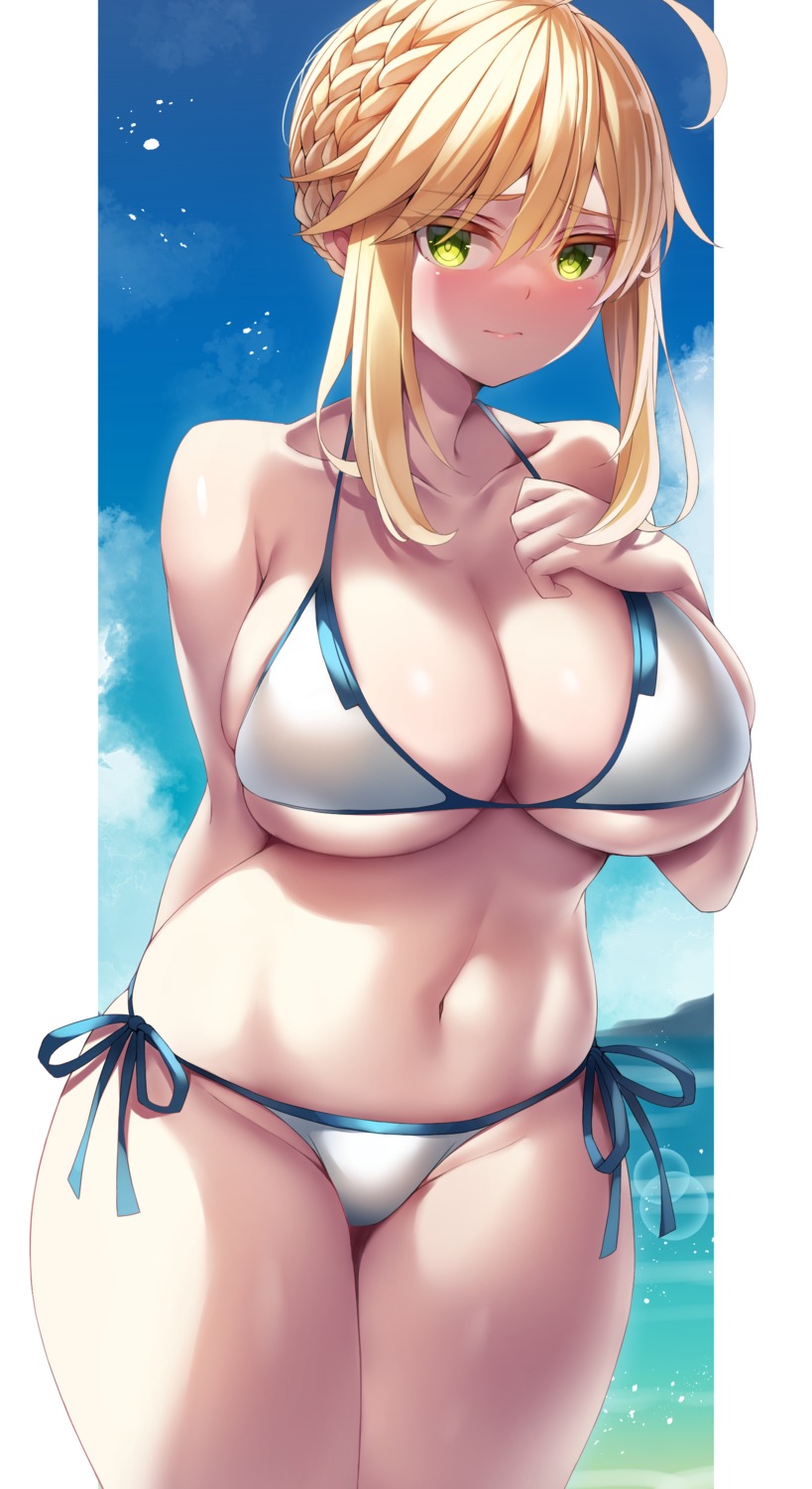 artoria_pendragon_(swimsuit_ruler)_(fate) bikini fate/grand_order nano_(syoutamho) swimsuits