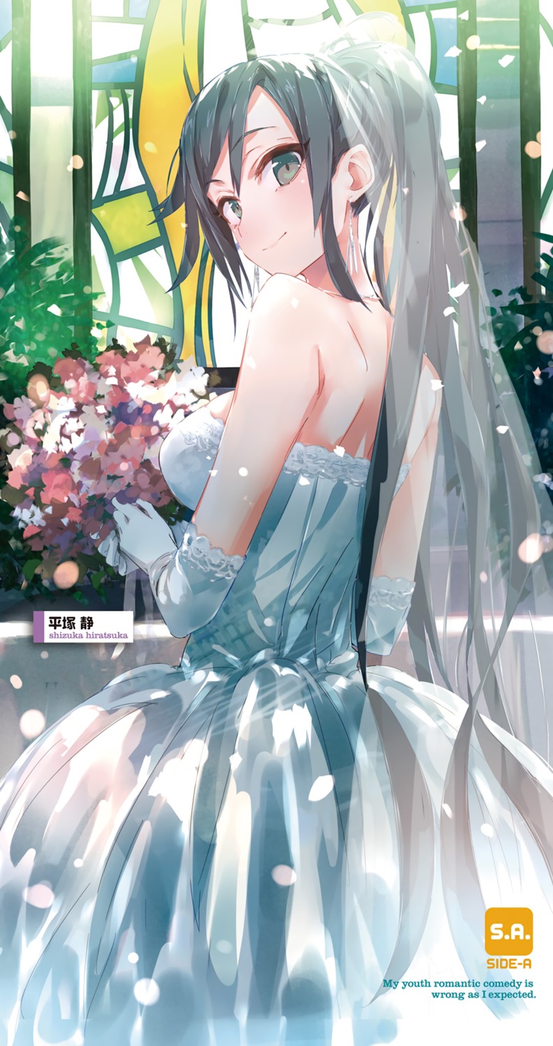 dress hiratsuka_shizuka ponkan_8 wedding_dress yahari_ore_no_seishun_lovecome_wa_machigatteiru.