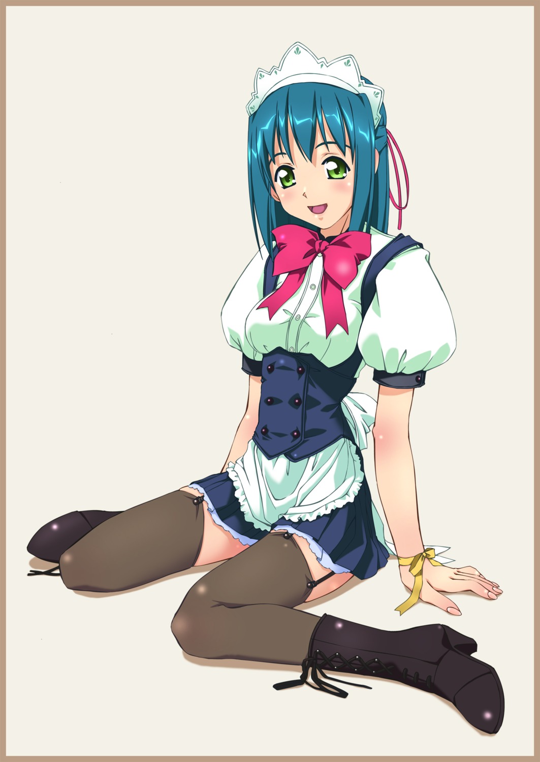 maid murakami_suigun stockings thighhighs