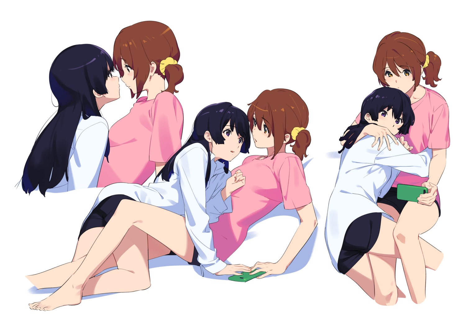 dress_shirt hibike!_euphonium kamo_kamen kousaka_reina oumae_kumiko yuri