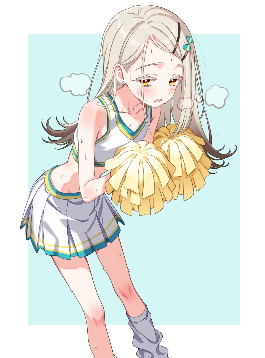 cheerleader gakuen_idolm@ster loli shinosawa_hiro shubashuba the_idolm@ster wet
