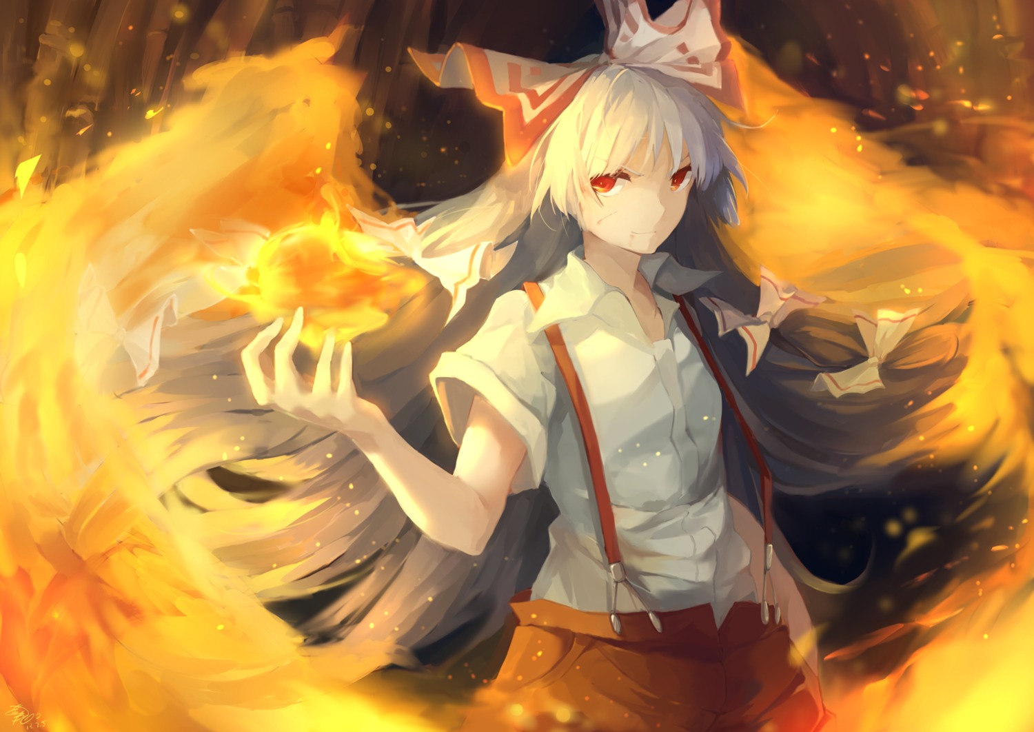 fujiwara_no_mokou shuzi touhou