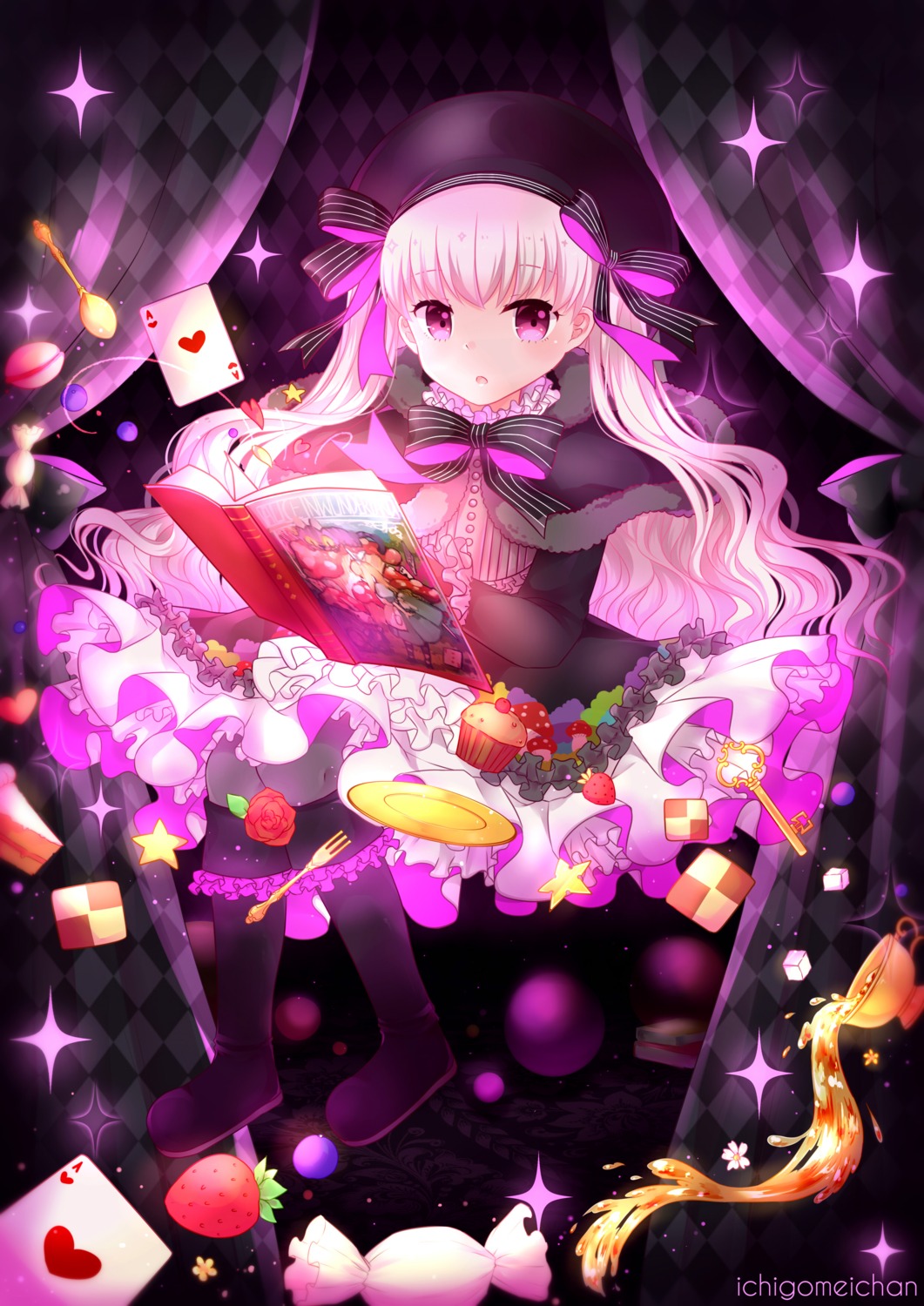 dress fate/extra fate/stay_night gothic_lolita ichigomeichan lolita_fashion nursery_rhyme_(fate/extra)