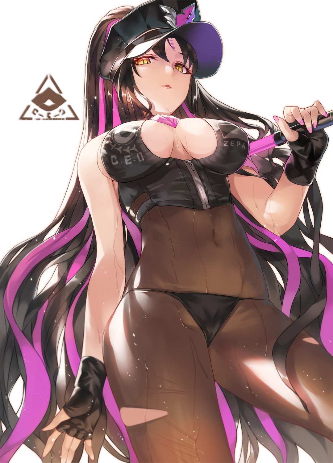 cameltoe fate/grand_order no_bra ohland pantsu pantyhose sessyoin_kiara wet