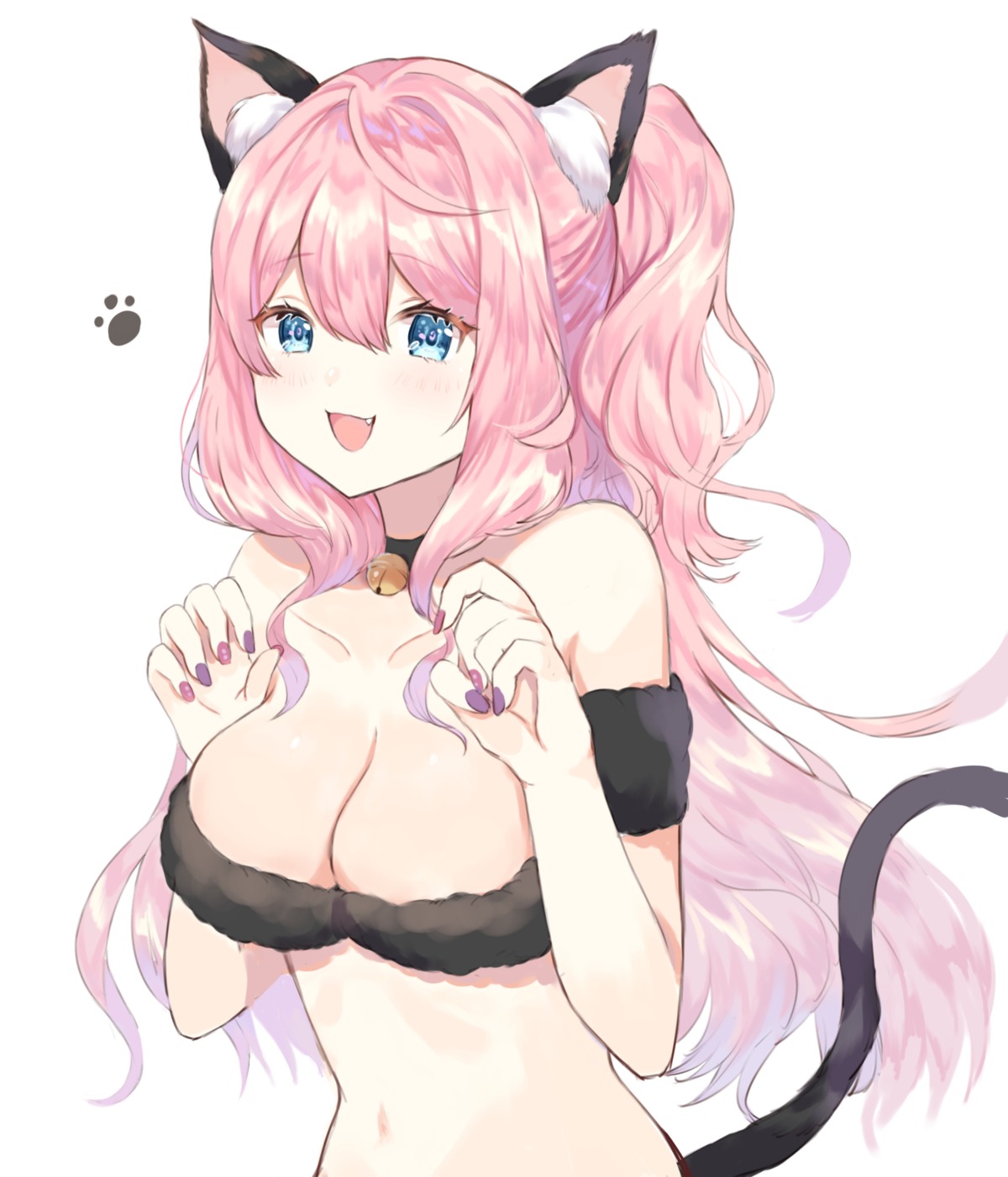 animal_ears bra minami_suzuna nekomimi princess_connect princess_connect!_re:dive tail yupi_(yuyupiko01)