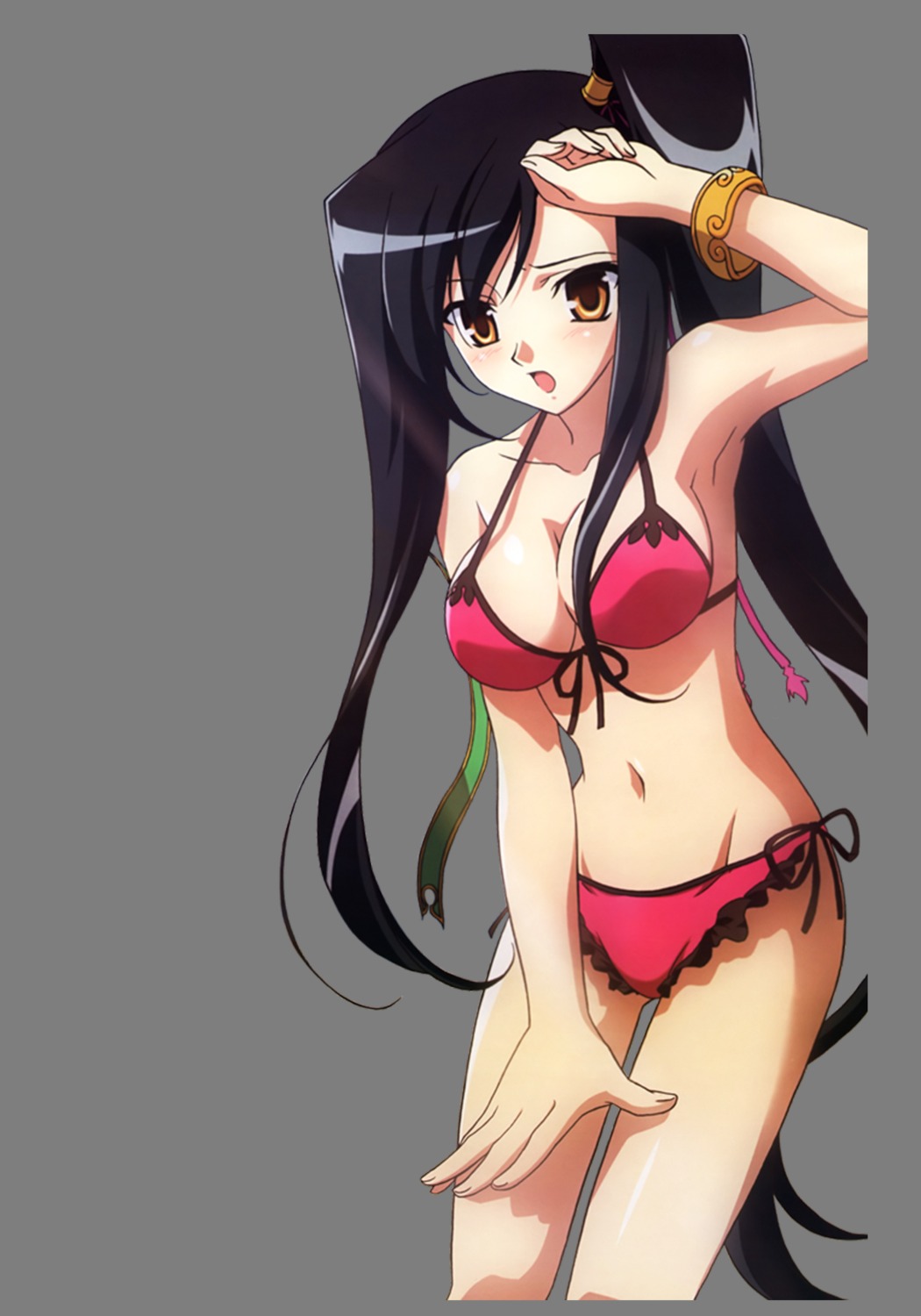 bikini cleavage hiratsuka_tomoya kanu koihime_musou swimsuits transparent_png